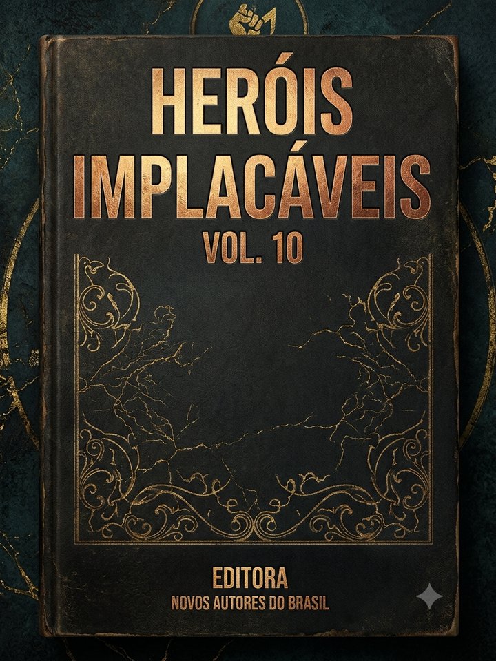 Capa do livro Heróis Implacáveis vol. 10, Editora Novos Autores do Brasil